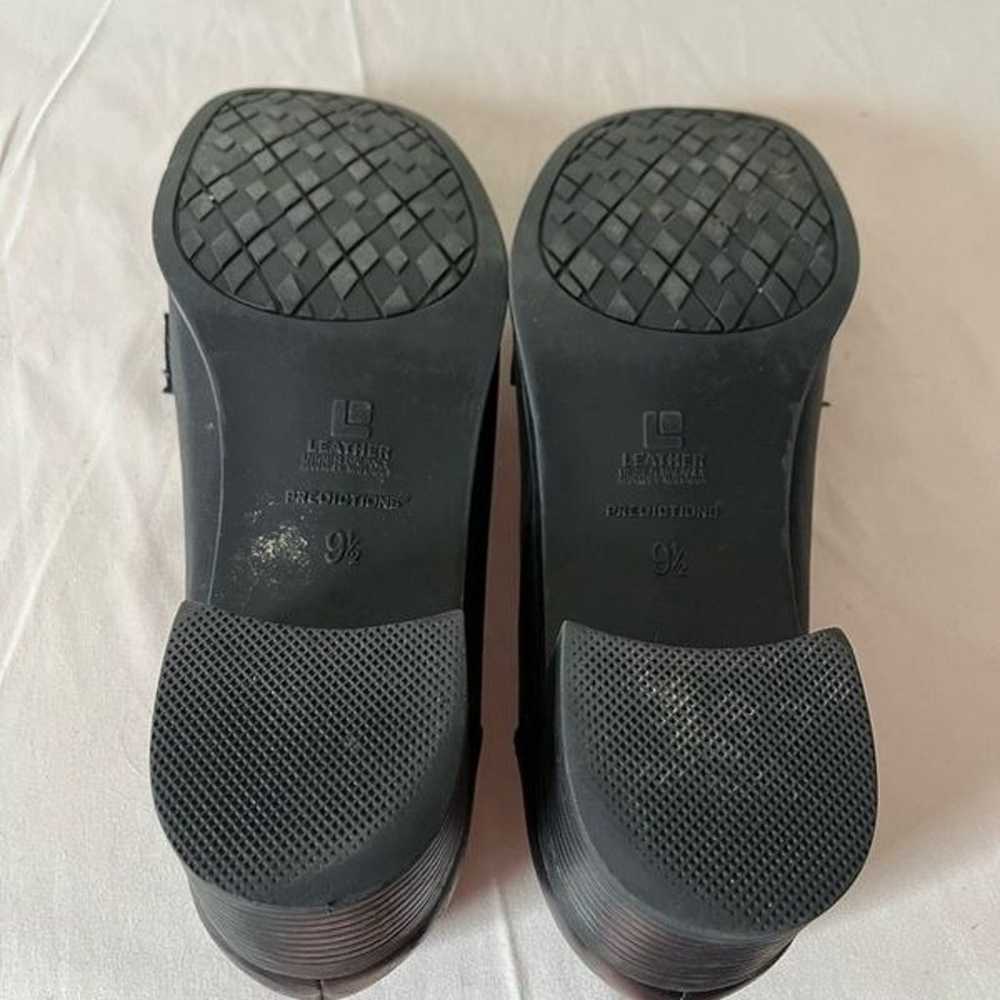 Vintage 90s Y2K Buckle Loafer Heeled Shoes Slip O… - image 5