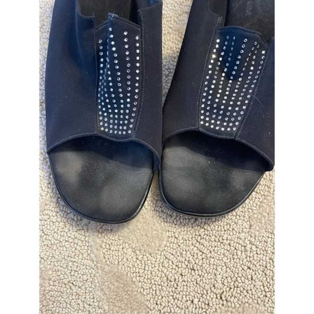 Onex Women’s Black and Silver Studded Sandal Heel… - image 4