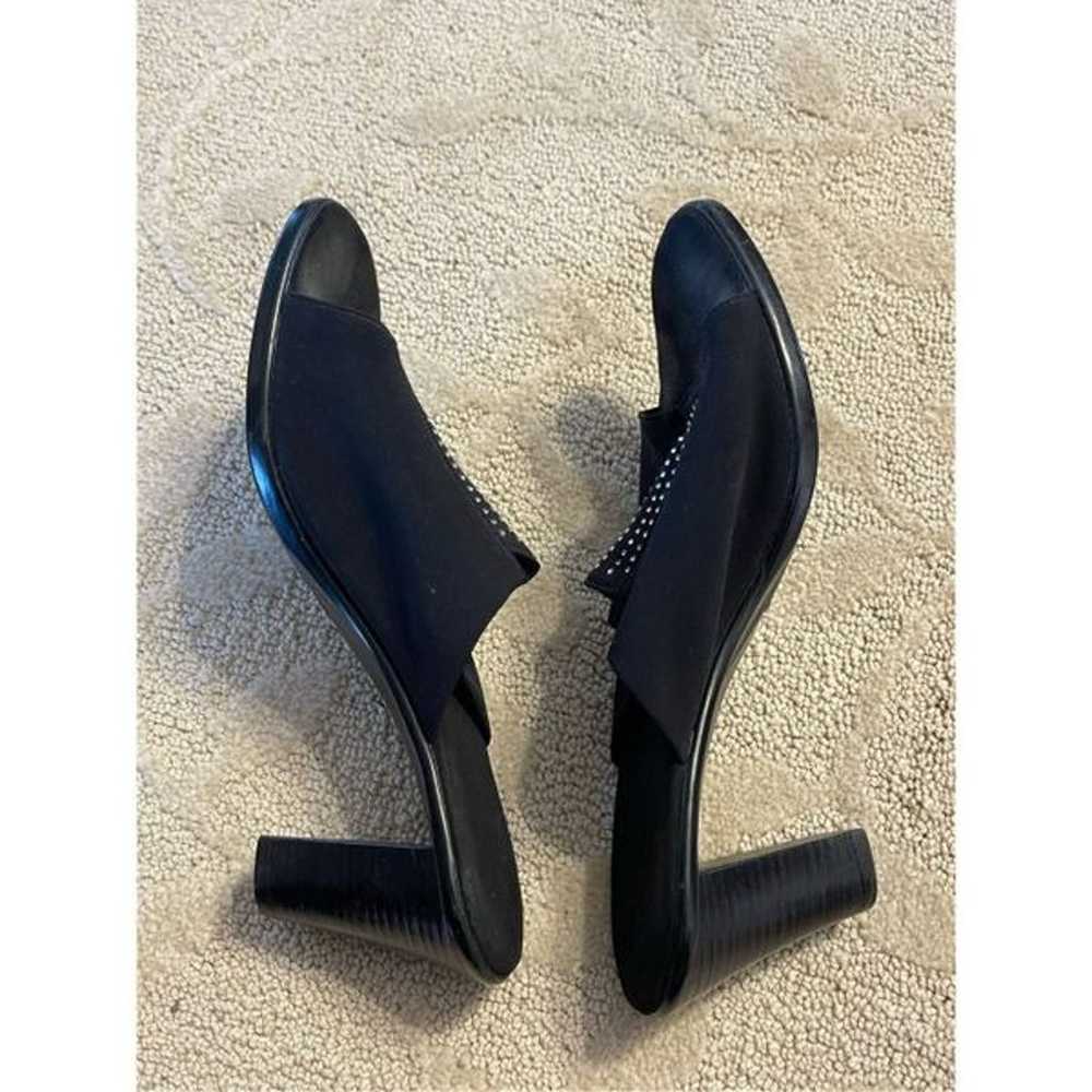 Onex Women’s Black and Silver Studded Sandal Heel… - image 7