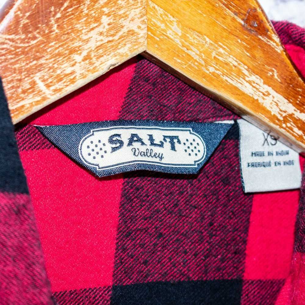 Salt Valley Salt Valley Red Buffalo Plaid Button … - image 3