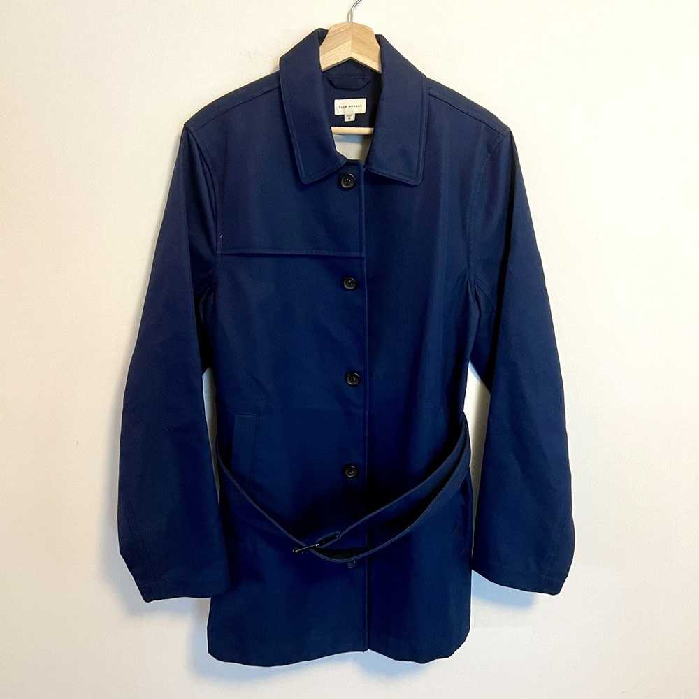 Club Monaco Club Monaco Navy Blue Button 3/4 Leng… - image 1