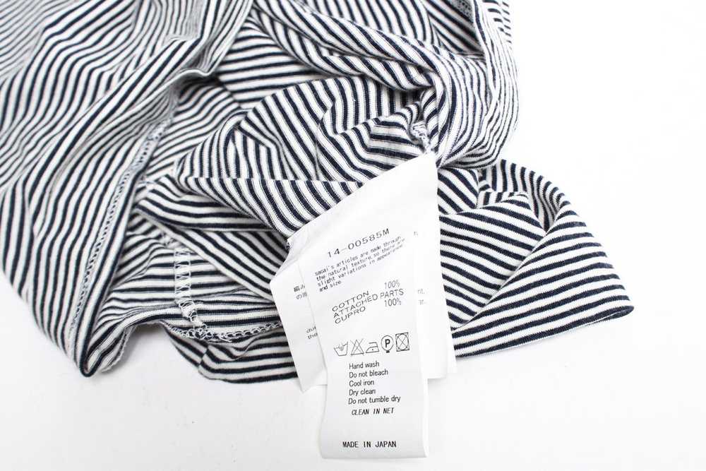 Sacai Sacai, Blue and white striped T-shirt - image 5