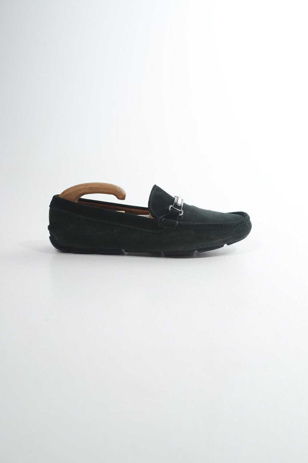 Prada PRADA Logo Suede Mocassins Drivers Loafers - image 2