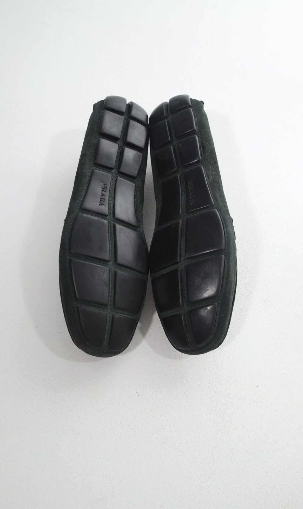 Prada PRADA Logo Suede Mocassins Drivers Loafers - image 6