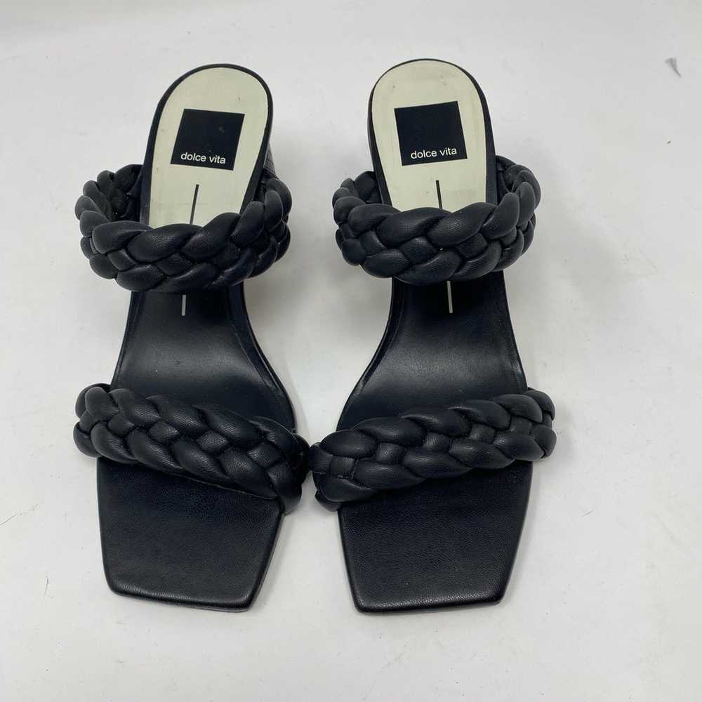 Dolce Vita Paily wide heels braided strappy black… - image 2