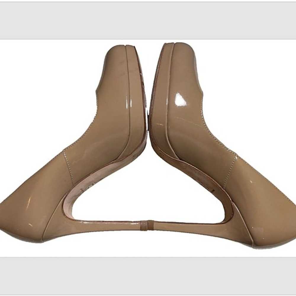 $375 LK Bennett Sledge Beige Patent Leather Platf… - image 6