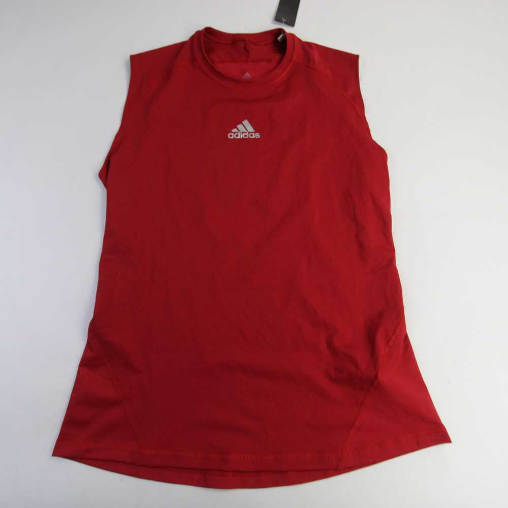 adidas Techfit Compression Top Men's Red Used - image 1