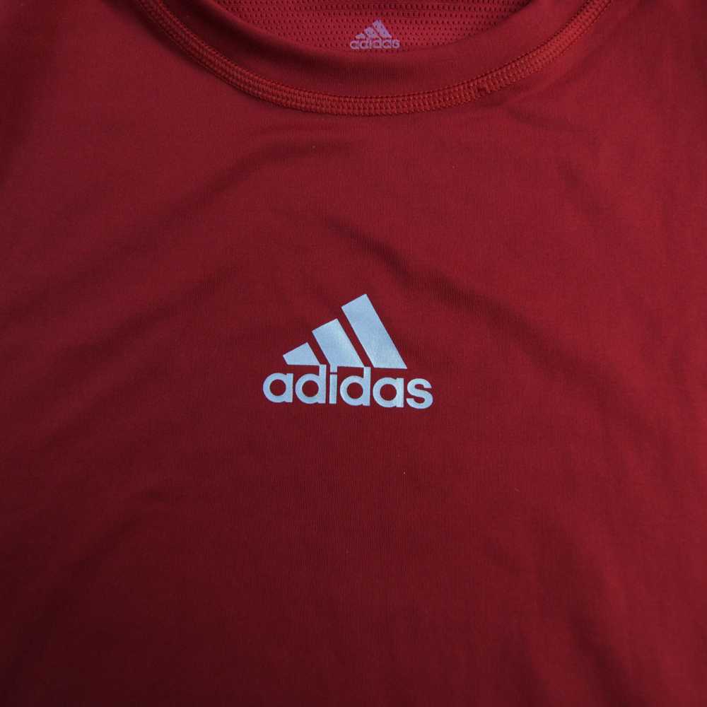 adidas Techfit Compression Top Men's Red Used - image 3
