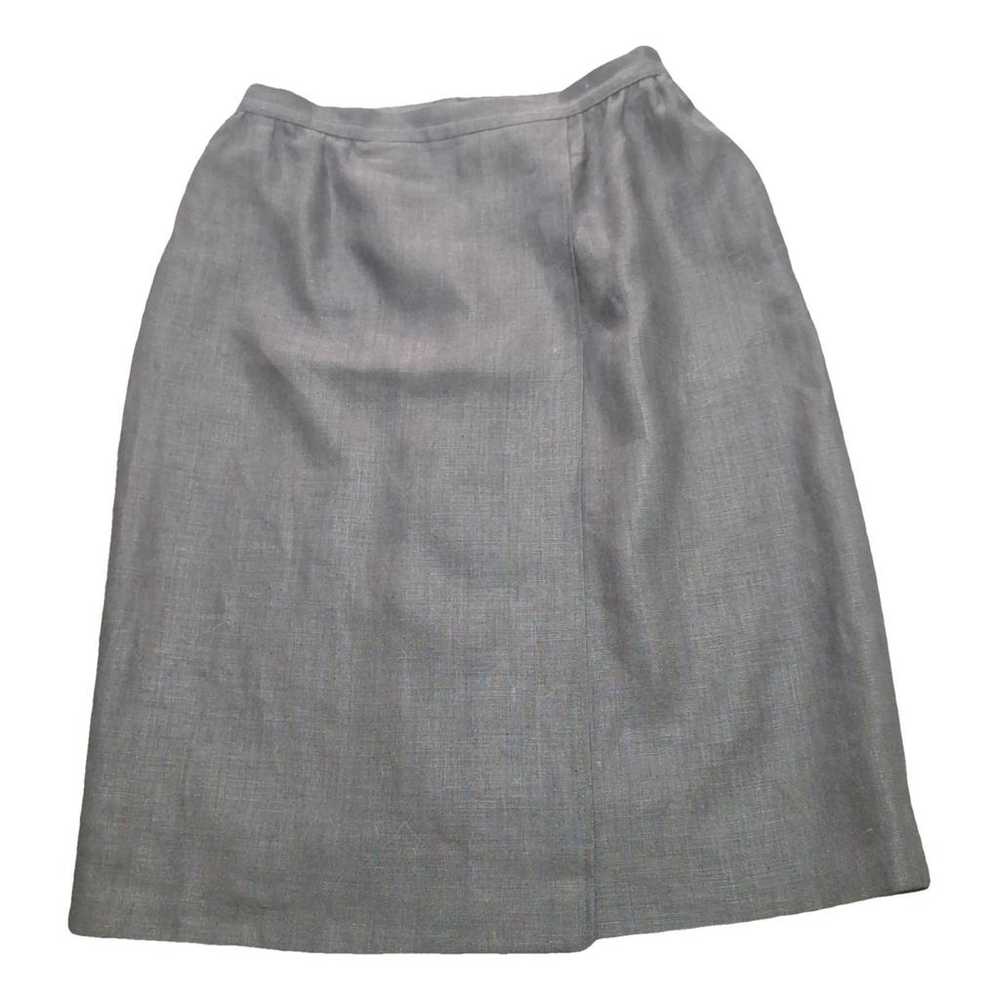 Valentino Garavani Linen mid-length skirt - image 1