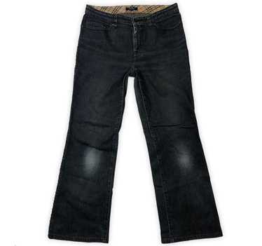 Burberry × Designer Rare Boot Cut Burberry Denim - image 1