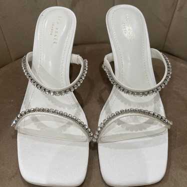 Ted Baker Rinita Satin Heeled Sandals WHITE 70mm S