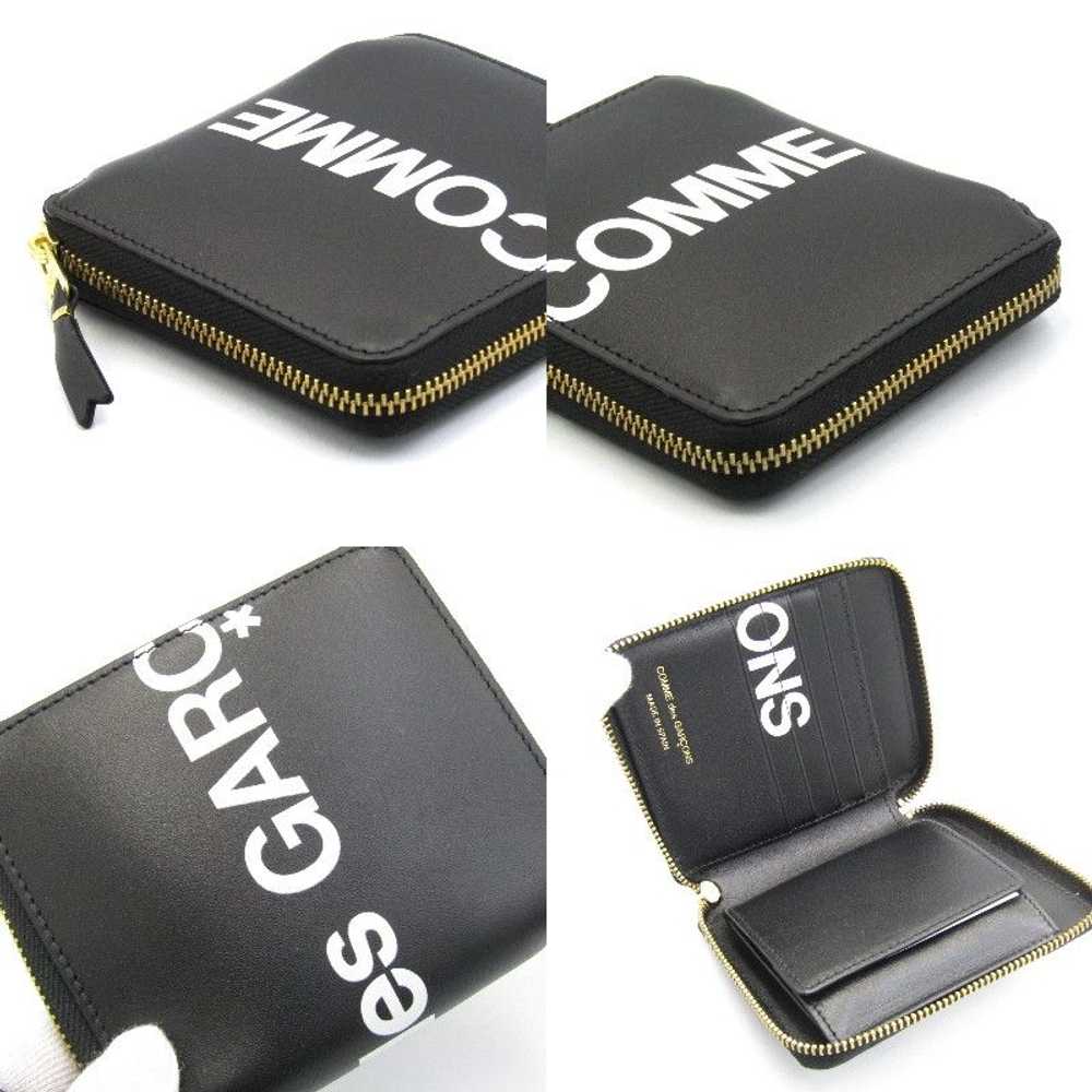 Comme des Garcons Wallet Bifold Huge Logo Round Z… - image 3