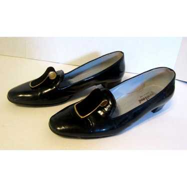 Emma Viani Italian Made Black Patent Leather Heel… - image 1