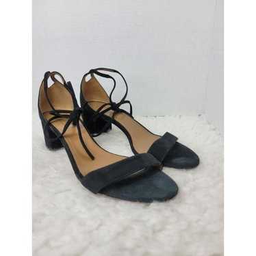 Aquazzura Womens Shoe Size 10.5 Black Suede Lace … - image 1