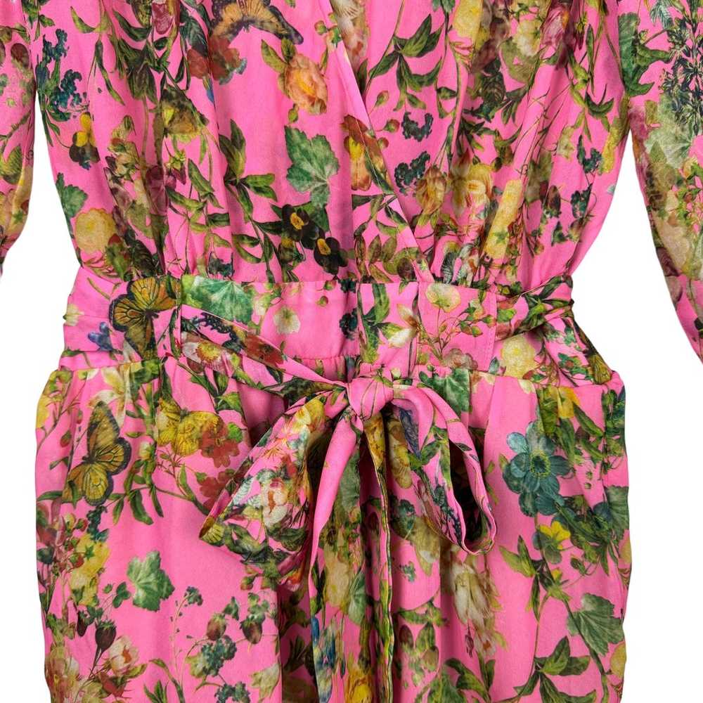 Gianni Bini XS Erynn Bright Pink Floral Butterfly… - image 6