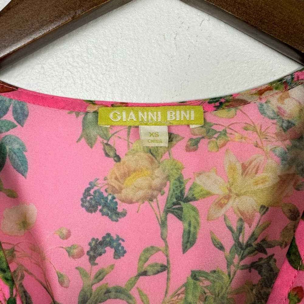 Gianni Bini XS Erynn Bright Pink Floral Butterfly… - image 9