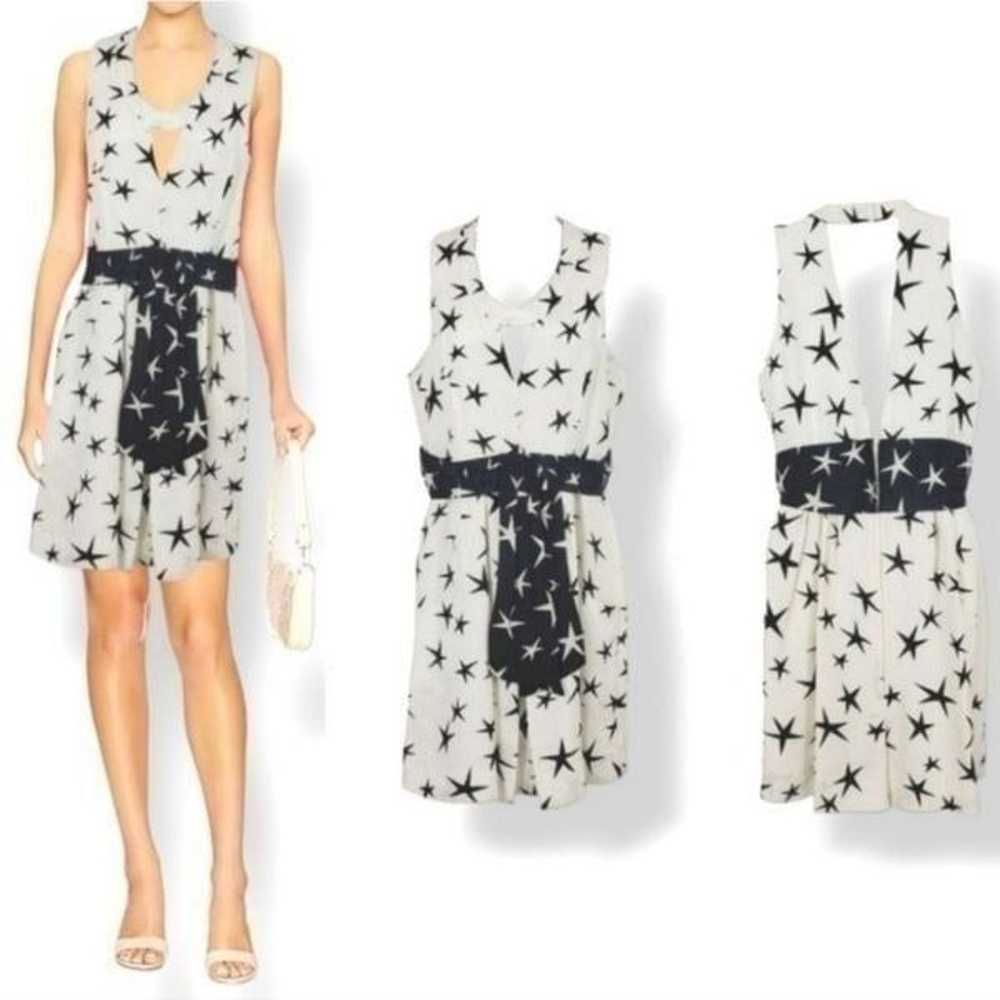 NEW Madison Marcus 100% Silk Starry Dress in Navy… - image 1