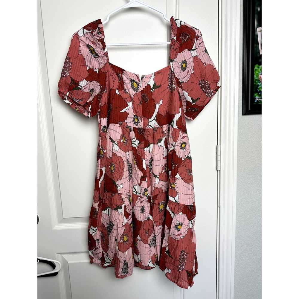 New LOFT 4 Short Sleeve Floral Dress - image 4