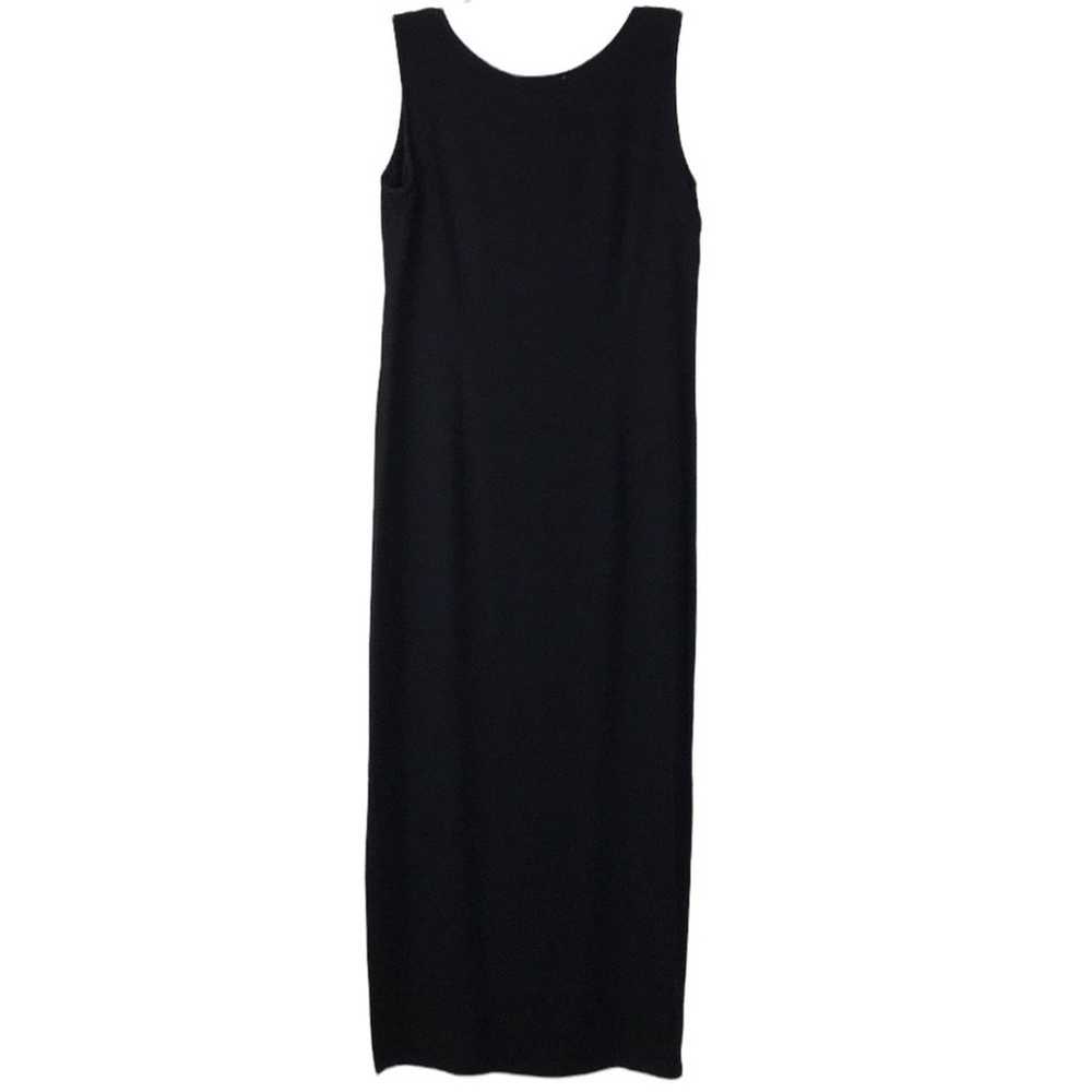 Vintage 90s AGB Dress Sleeveless Black Midi Dress… - image 7