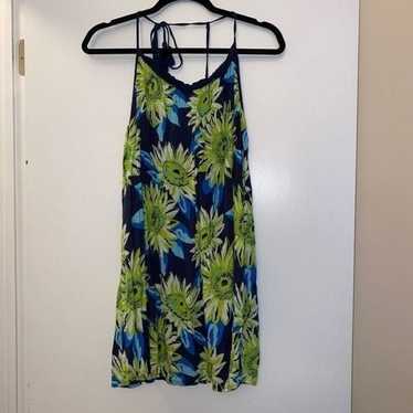 Aerie Floral Print Tassel Sun Dress Size Medium - image 1