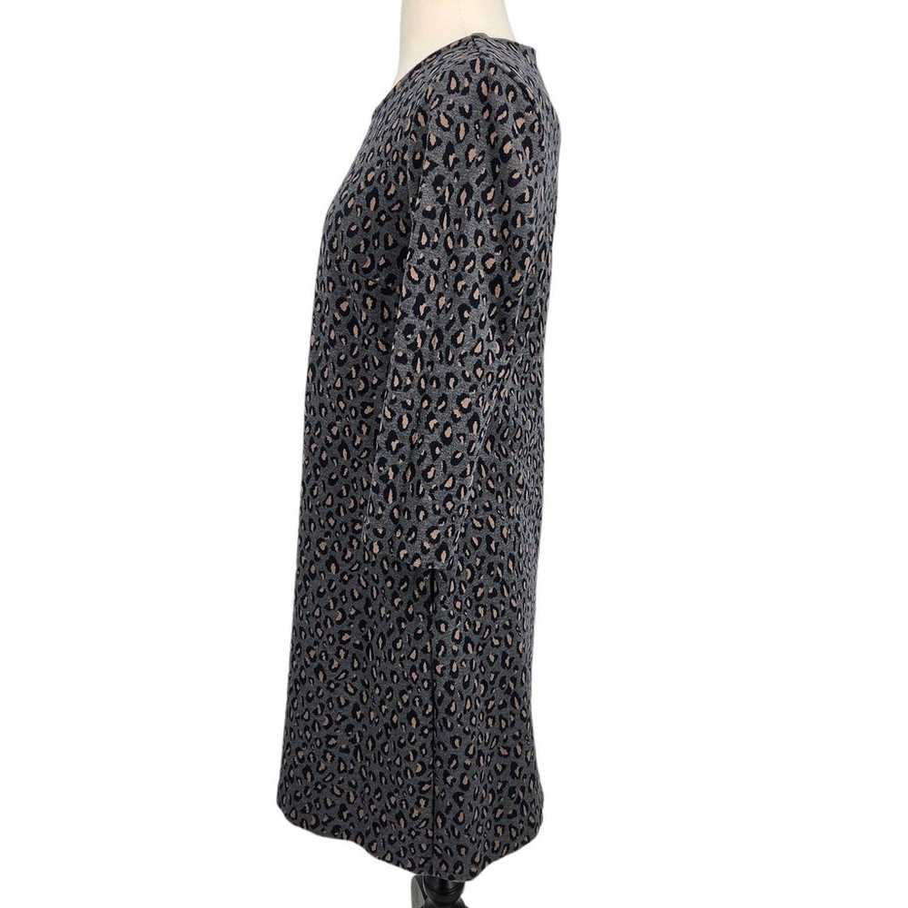 Nicole Miller Leopard Print Sweater Dress Medium - image 3