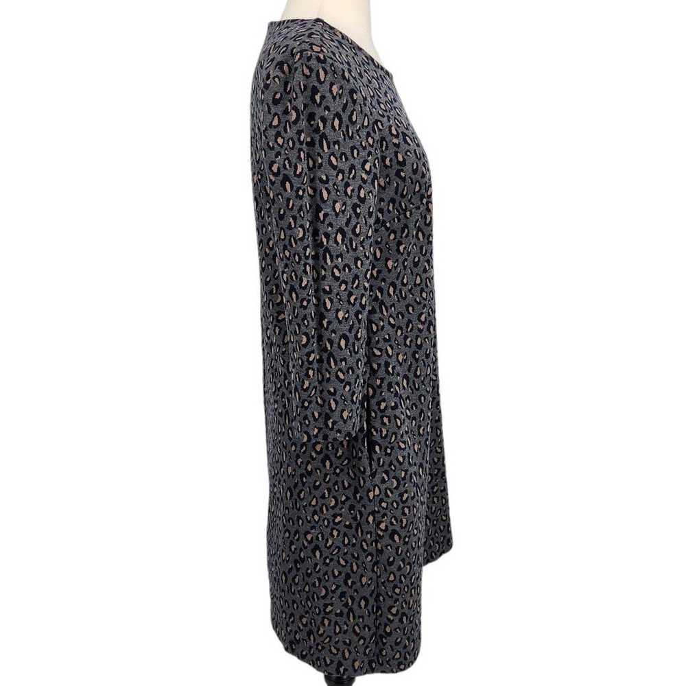 Nicole Miller Leopard Print Sweater Dress Medium - image 5