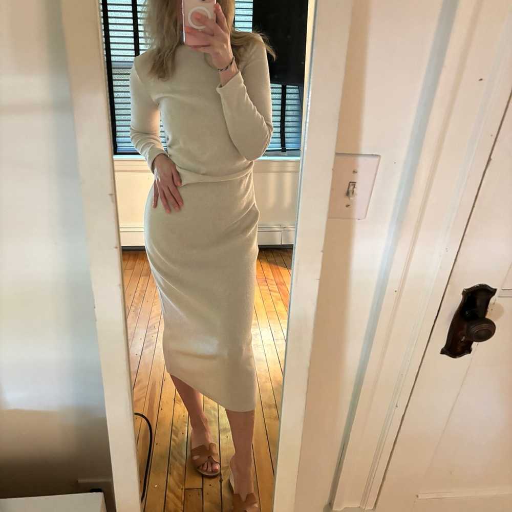 ZARA beige sweater dress • Medium - image 1