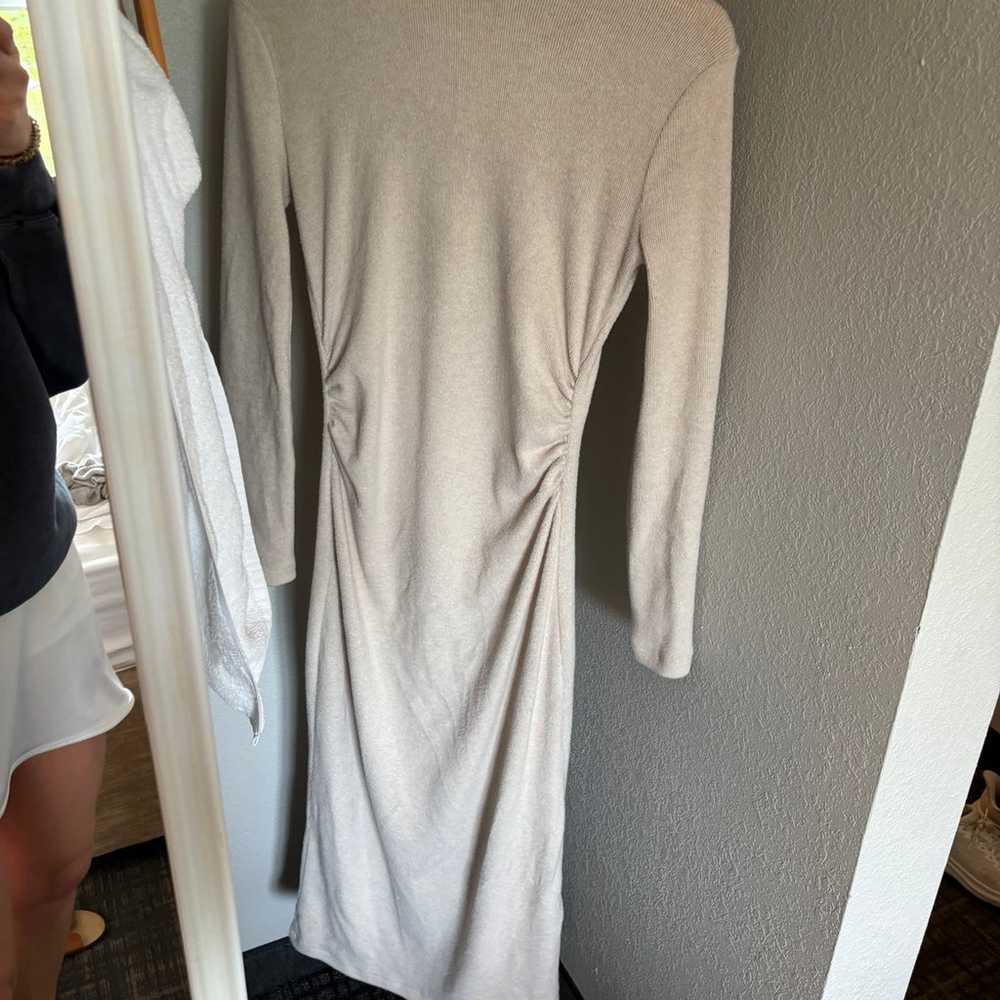 ZARA beige sweater dress • Medium - image 4