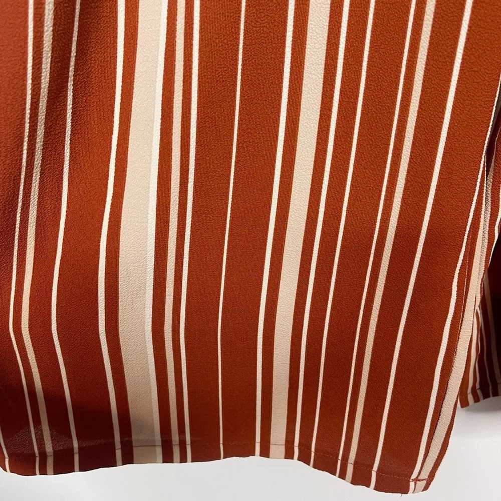 Miami Medium Rust Orange Cream Striped Jumpsuit T… - image 5