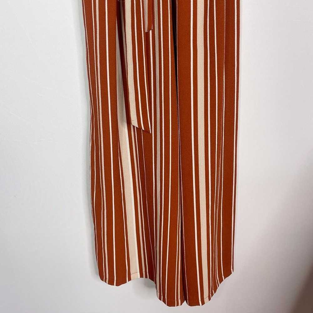 Miami Medium Rust Orange Cream Striped Jumpsuit T… - image 7