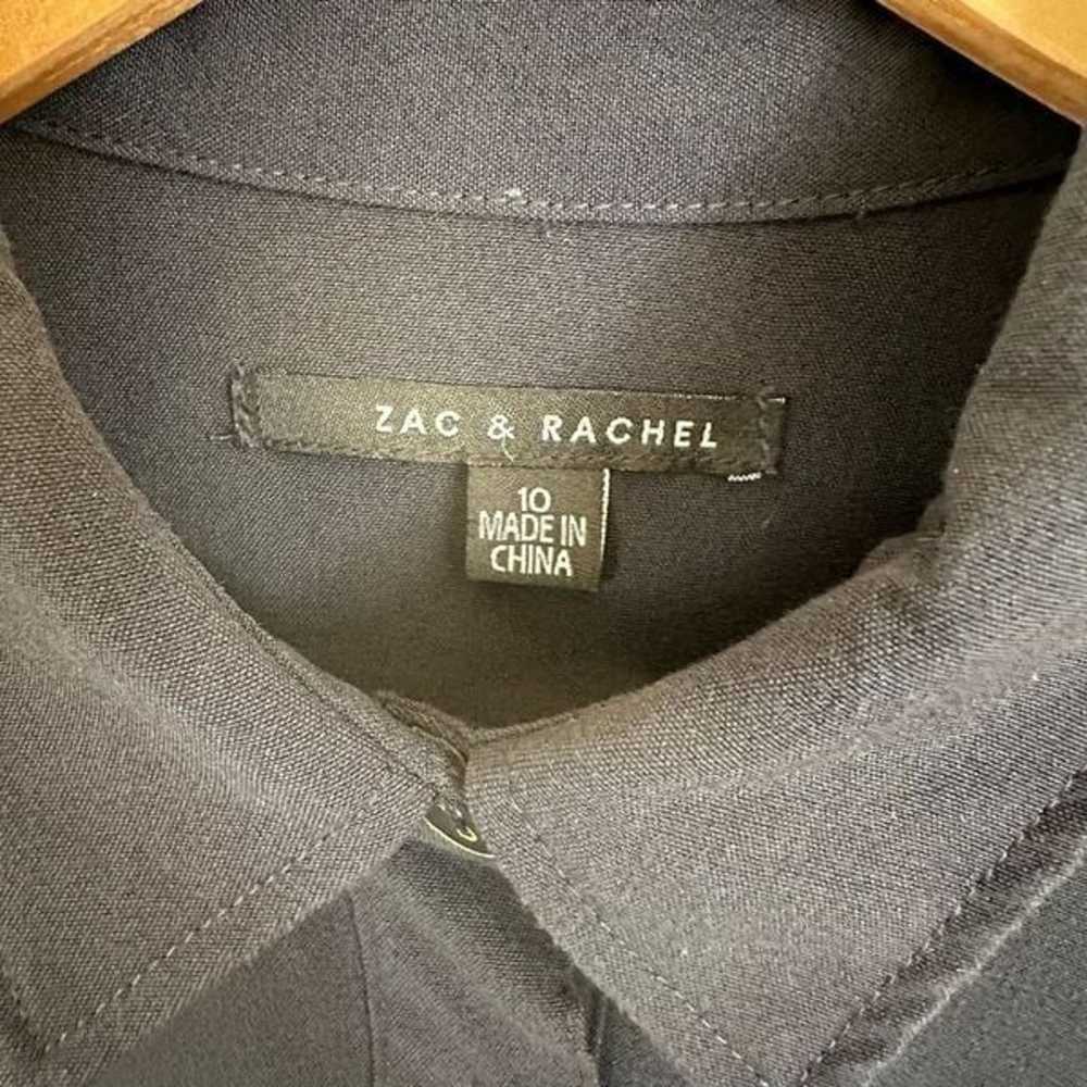 Zac & Rachel Navy Utility 1/2 Button Short Sleeve… - image 9
