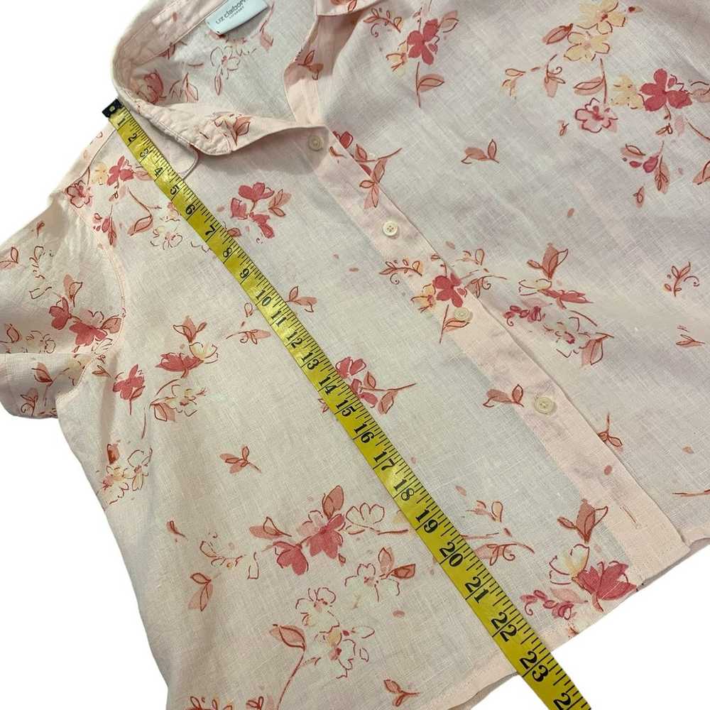 Liz Claiborne 100% Linen 2 Piece Set Shirt Dress … - image 11