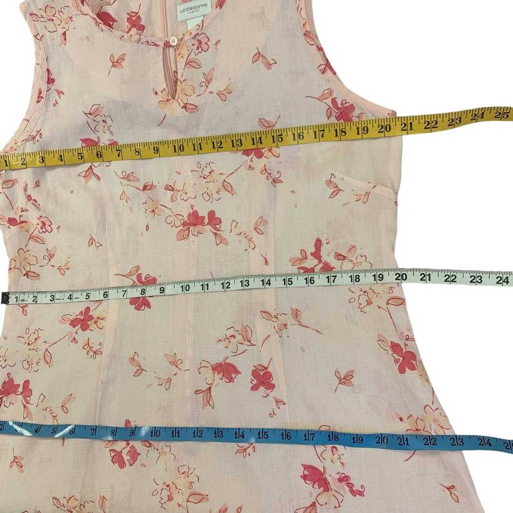 Liz Claiborne 100% Linen 2 Piece Set Shirt Dress … - image 8