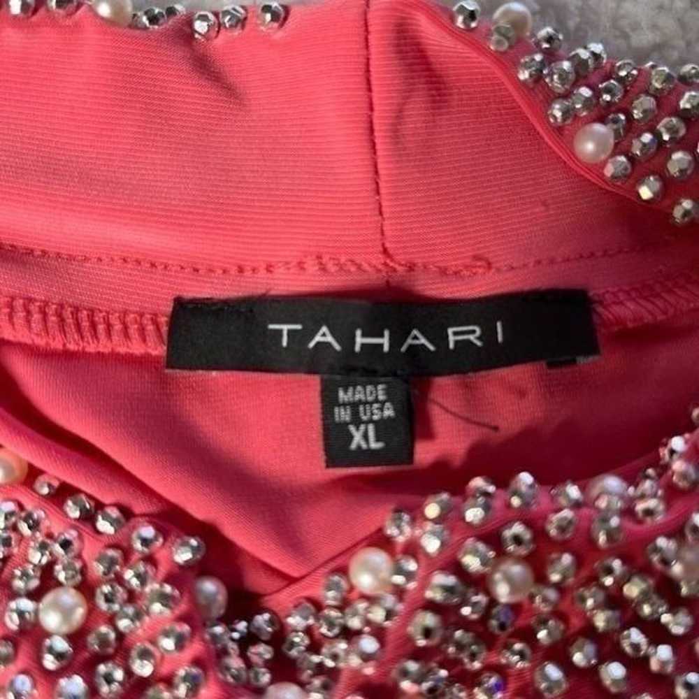 Tahari Womens Dress Size XL Pink A-Line Swing Rhi… - image 3