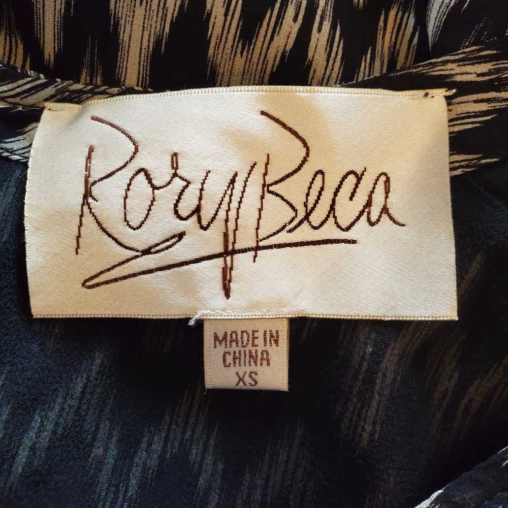 Rory Beca 100% Silk Long Sleeve Shift Dress Size … - image 10