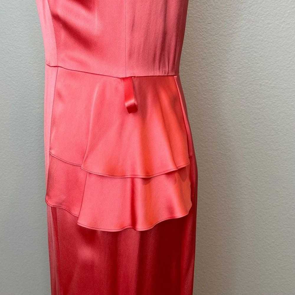 REISS Lolita Coral Satin Belted Peplum Off The Sh… - image 8