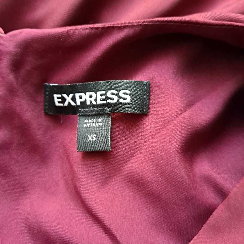 Express Dress Long Sleeve V Neck Wrap Ruffle Hi L… - image 9