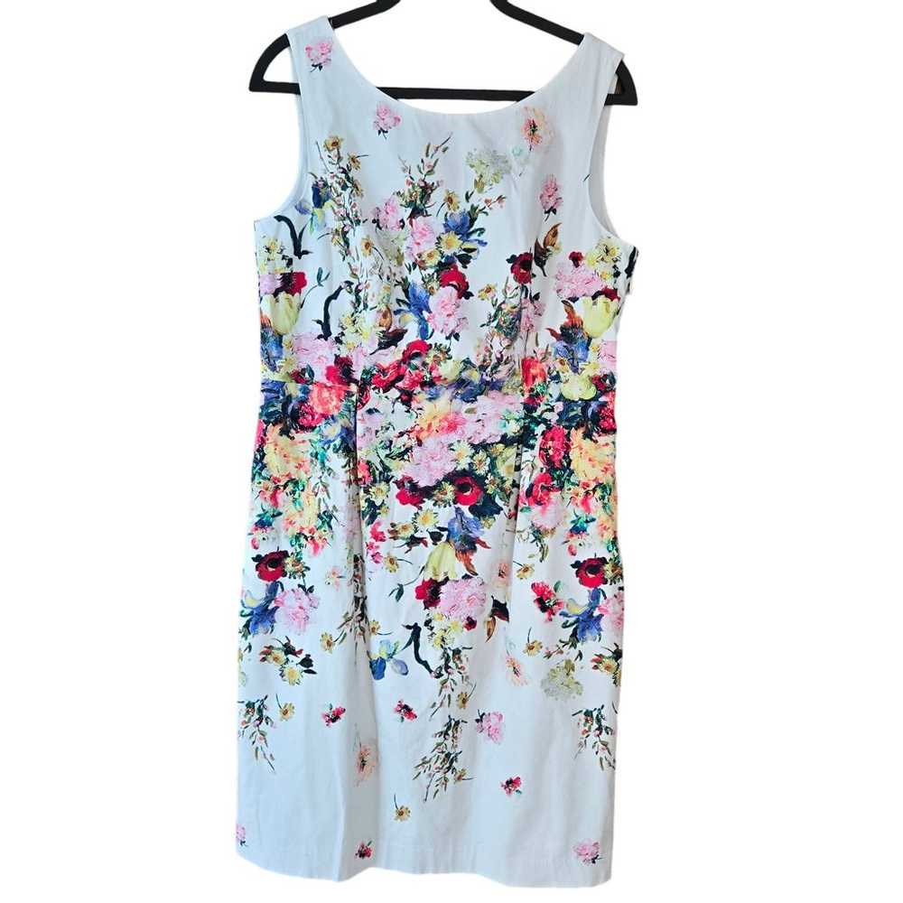 Talbots Floral A-Line Mid Length Dress Momcore 12… - image 1