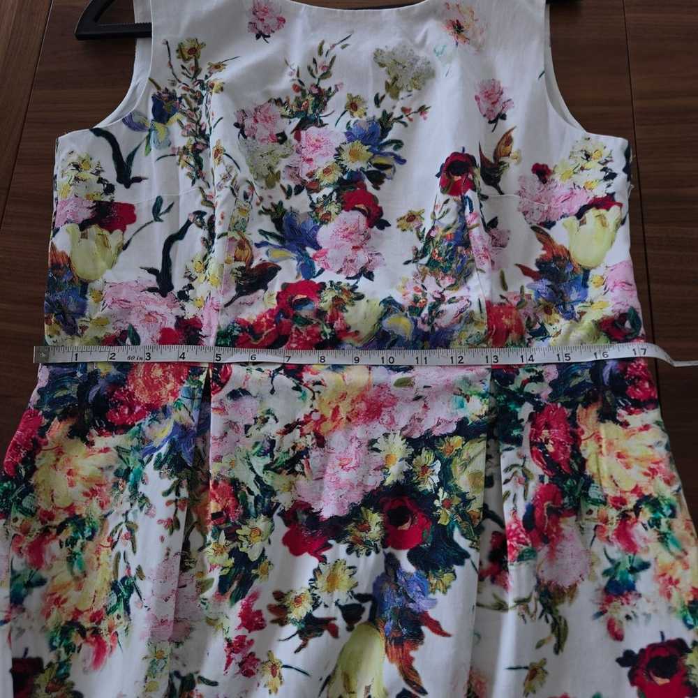 Talbots Floral A-Line Mid Length Dress Momcore 12… - image 7