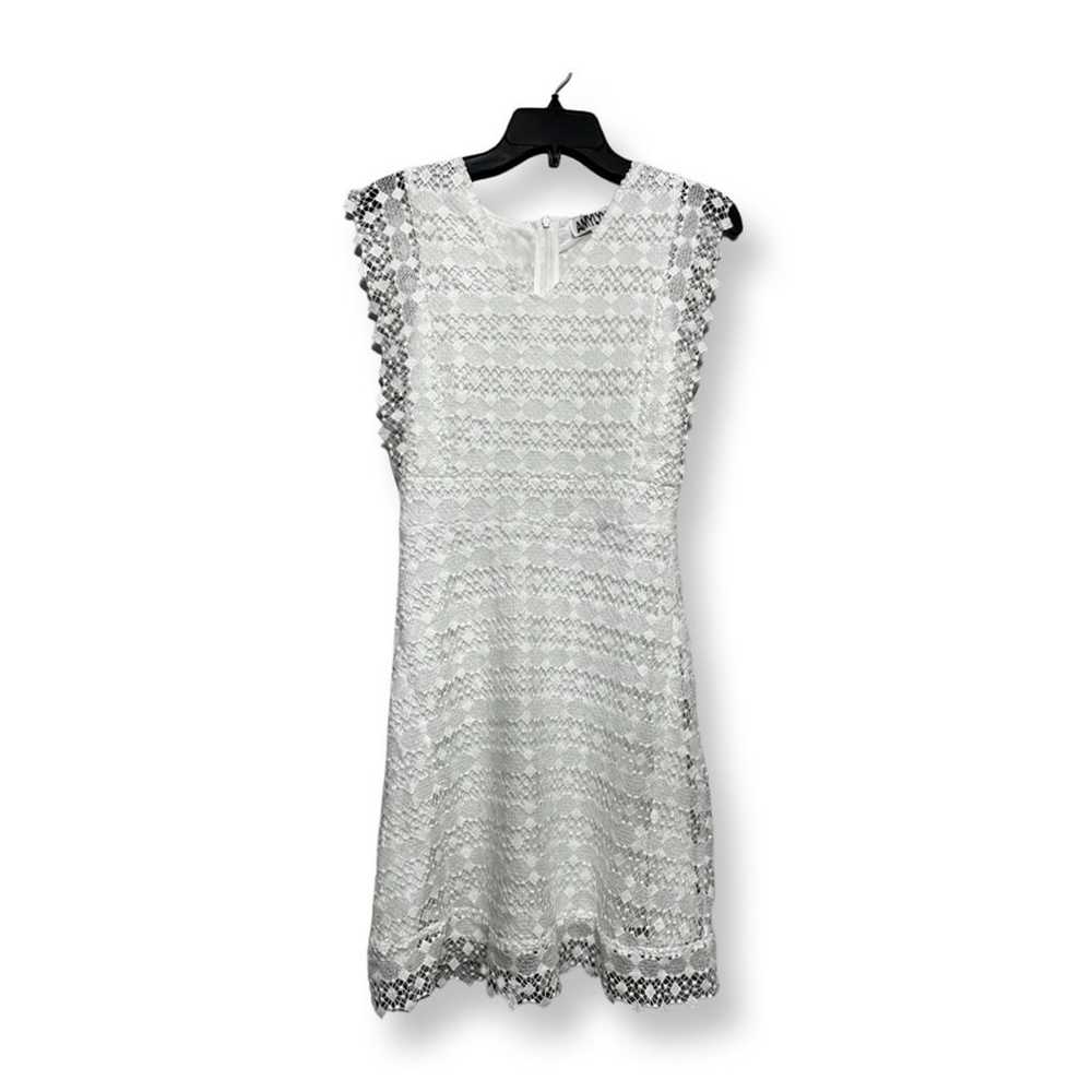 Amy Lynn Womens Sheath Dress White V Neck Sleevel… - image 1