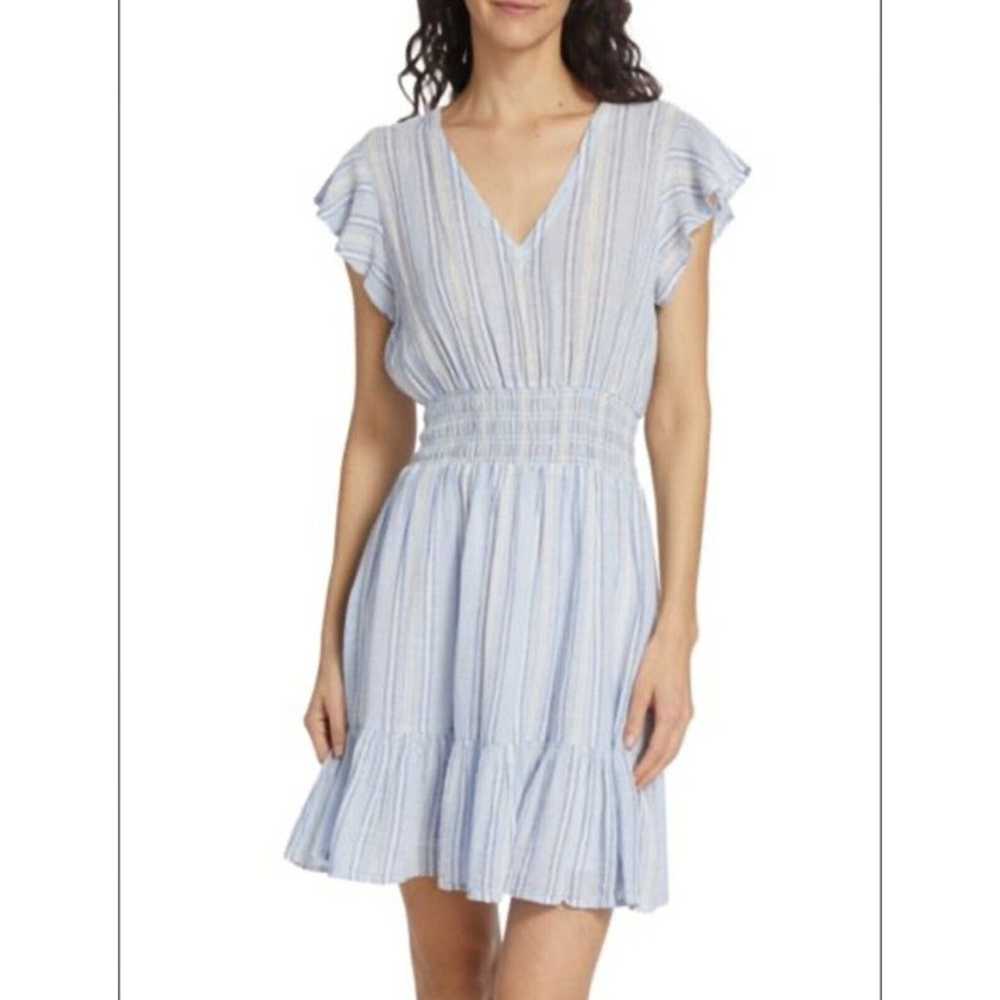 Rails Tara Napoli stripe Linen Blend Mini Dress S… - image 1