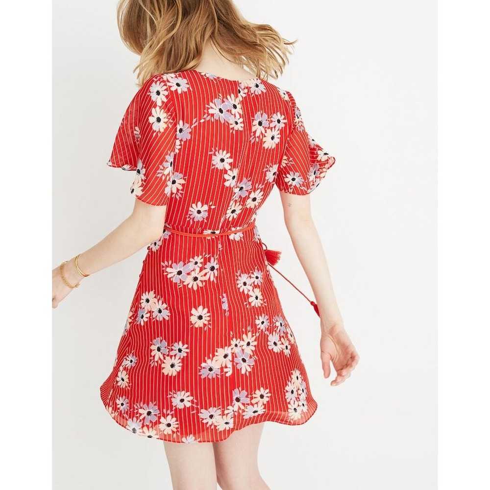 MADEWELL Button-Wrap Dress in Daisy Society Red F… - image 3