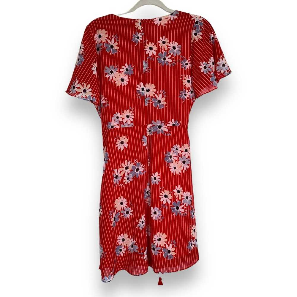 MADEWELL Button-Wrap Dress in Daisy Society Red F… - image 5