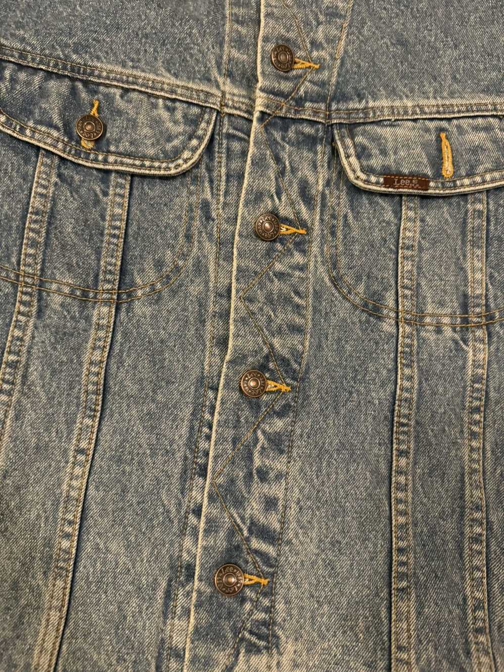 Denim Jacket × Lee × Vintage Vintage 90s Lee Butt… - image 3