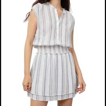 Rails Angelica Ryland striped linen blend dress, … - image 1
