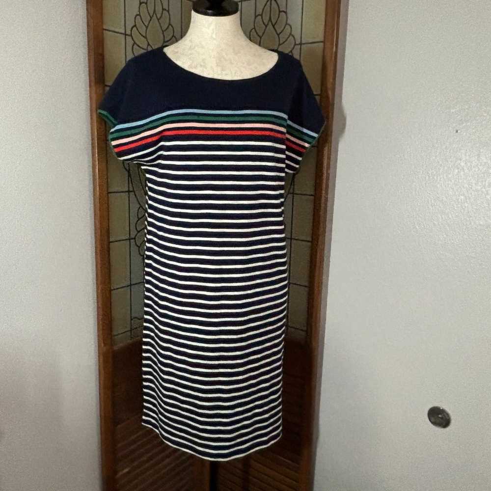 Boden Women's Paulina Jersey T-shirt Dress Navy M… - image 2
