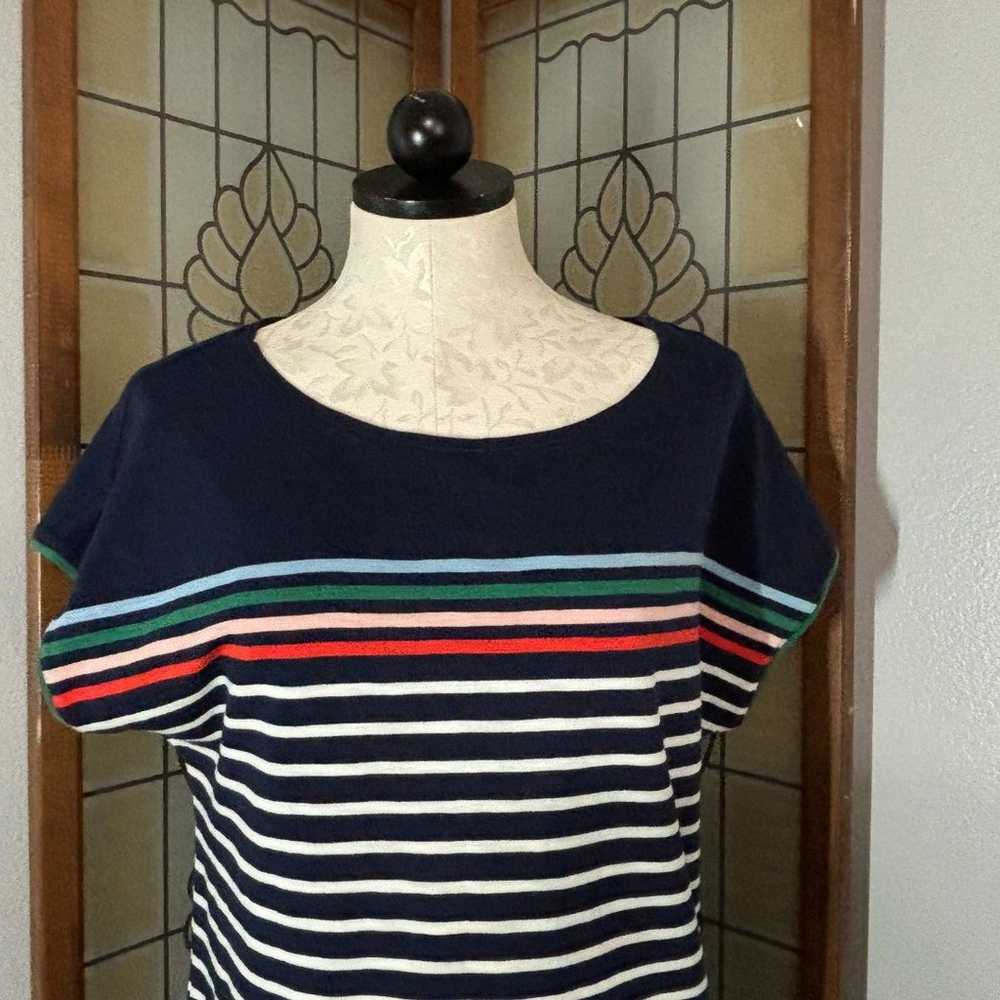 Boden Women's Paulina Jersey T-shirt Dress Navy M… - image 5