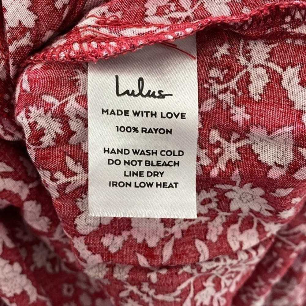 Lulu’s Behold Red & White Floral Print Off-the-Sh… - image 11