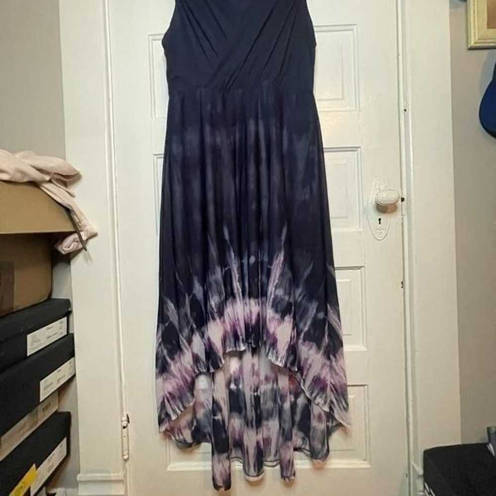 Simply Vera Hi-Lo Tie Dye Chiffon Sleeveless dress - image 3