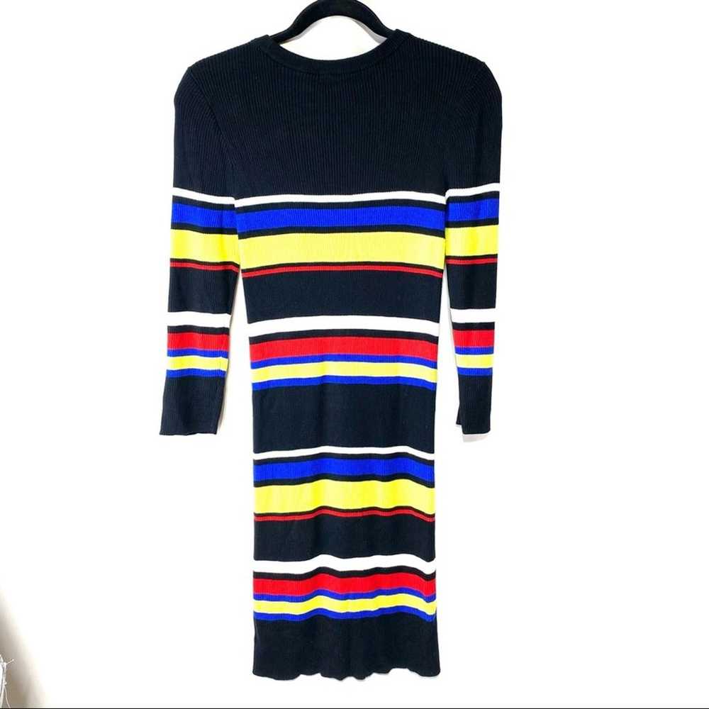 Sanctuary Multi-Colored Striped Sweater Dress Lar… - image 3
